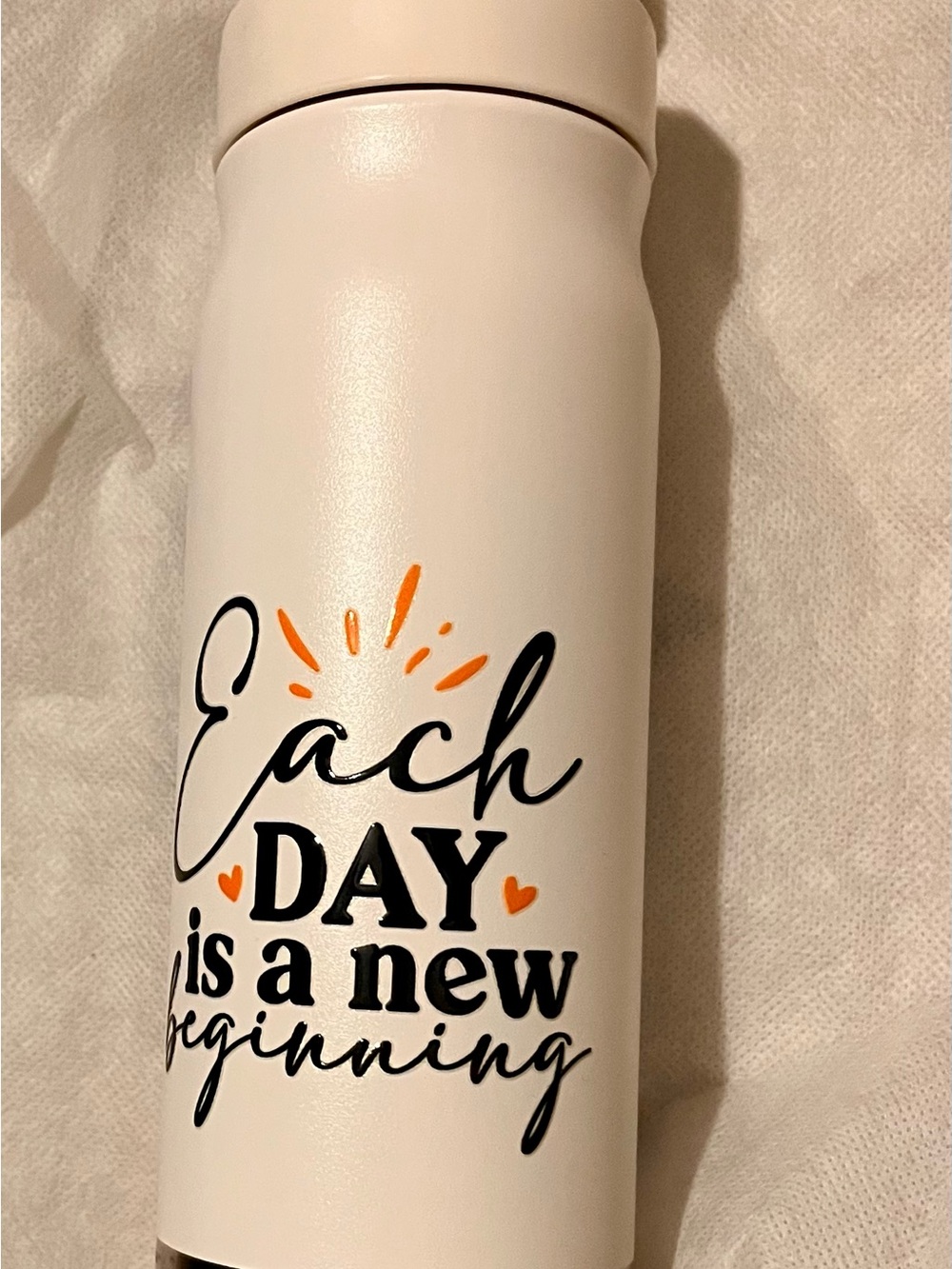 20oz insulated stainless-steel inspirational water bottle